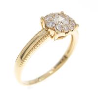 K18YG ダイヤモンドリング