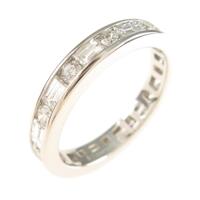 ティファニー ラウンド＆バゲット チャネルセット リング