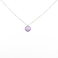 K18YG アメジストネックレス