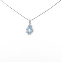 PT アクアマリンネックレス