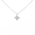 K18WG クロス ダイヤモンドネックレス