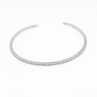 K18WG ダイヤモンドバングル