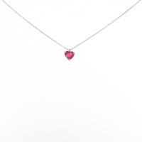 PT ハート ルビーネックレス
