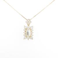 プラチナダイヤモンドネックレス 0．513ct・VLY・VS2・ファンシーカット