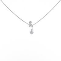 K18WG ダイヤモンドネックレス