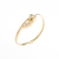 K18YG ダイヤモンド ピンキーリング