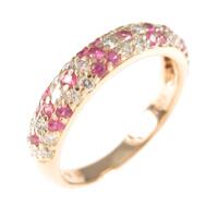 ポンテヴェキオ パヴェ サファイヤリング