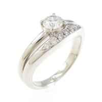プラチナダイヤモンドリング 0．352ct・G・SI2・GOOD