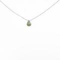 K18WG ペリドットネックレス