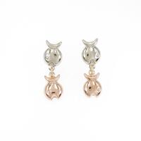 750スリーカラー／K18YG フィッシュ ピアス