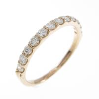 K18PG ハーフエタニティ ダイヤモンドリング