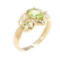 K18YG ペリドットリング