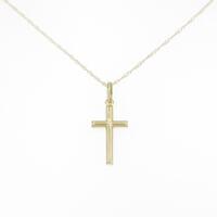 K18YG クロス ネックレス