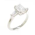プラチナダイヤモンドリング 1．202ct・D・SI1・エメラルドカット