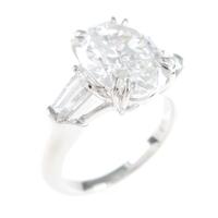 ハリーウィンストン オーバルシェイプ リング 2．50ct・E・VVS1・オーバルカット