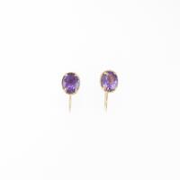 K18YG アメジストイヤリング