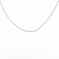 K18WG ボール チェーンネックレス