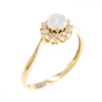 K18YG オパールリング