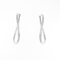 K14WG ダイヤモンドピアス