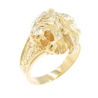 K18YG ライオン リング
