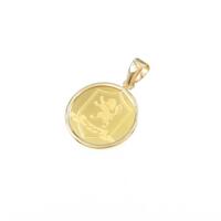 【新品】K18YG（枠） コイン ペンダント