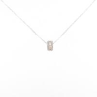 【新品】K18WG ダイヤモンドネックレス