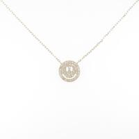 K18YG パヴェ スマイル ダイヤモンドネックレス