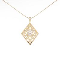 K18YG ダイヤモンドネックレス