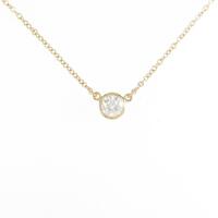 ティファニー バイザヤード ネックレス 0．24ct・I・VVS1・3EXT