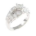 プラチナダイヤモンドリング 0．293ct・G・VVS2・ファンシーカット