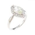 プラチナダイヤモンドリング 1．012ct・VLY・SI1・マーキスカット