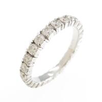 K18WG フルエタニティ ダイヤモンドリング