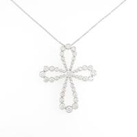 ティファニー オープンループ クロス ネックレス