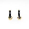 【新品】K18YG オニキスピアス