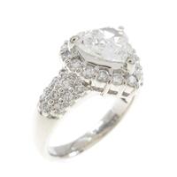 プラチナダイヤモンドリング 1．500ct・F・SI1・ハートシェイプ