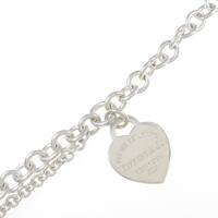 ティファニー リターントゥーティファニー ダブルチェーン ハートタグ ブレスレット