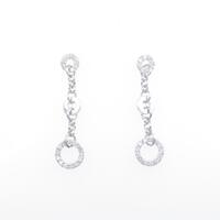 K18WG ダイヤモンドピアス