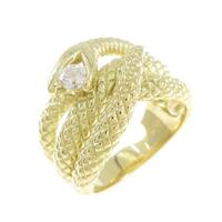 K18YG スネーク ダイヤモンドリング