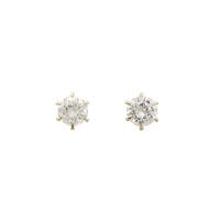 【リメイク】K18YG ダイヤモンドピアス 0．200ct・0．200ct・G・SI1・GOOD