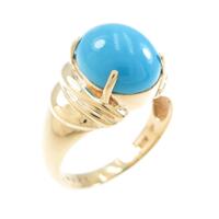 K18YG トルコイシリング