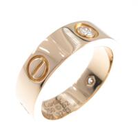 カルティエ ラブリング ハーフダイヤ