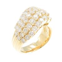 K18YG パヴェ ダイヤモンドリング