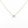 【リメイク】K18YG ダイヤモンドネックレス 0．351ct・E・VS1・ファンシーカット