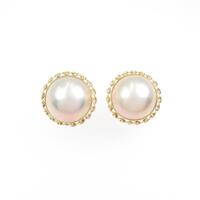 K18YG マベパールイヤリング