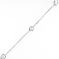 K18WG ダイヤモンドブレスレット