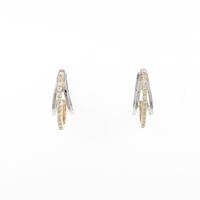 【新品】K18WG／K18YG ダイヤモンドピアス