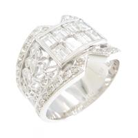 K18WG ダイヤモンドリング