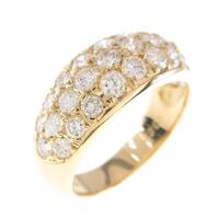 K18YG パヴェ ダイヤモンドリング