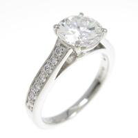 プラチナダイヤモンドリング 1．070ct F VS1 GOOD