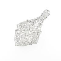 K18WG ダイヤモンドペンダント